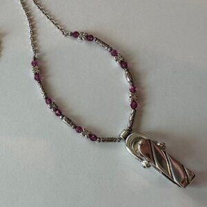 Brighton Badge Holder Necklace NWOT